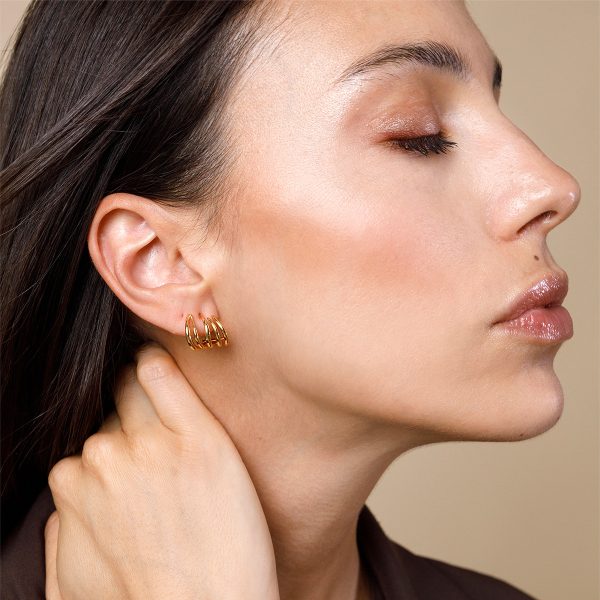 Fan Shaped Hoops 15 MM - Image 2