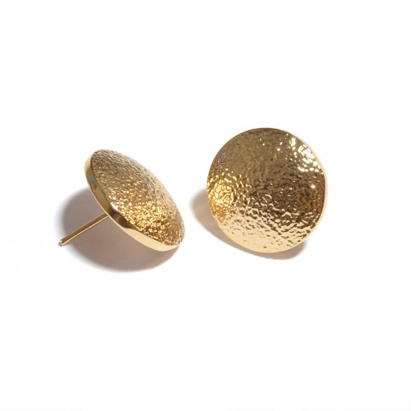 Satin Button Gold 15 MM